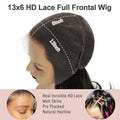 BEEOS 250% Invisible 13*6 HD Lace Full Frontal Human Hair Wigs Straight Pre Plucked 5*5 HD Lace Closure Wig For Women Brazilian