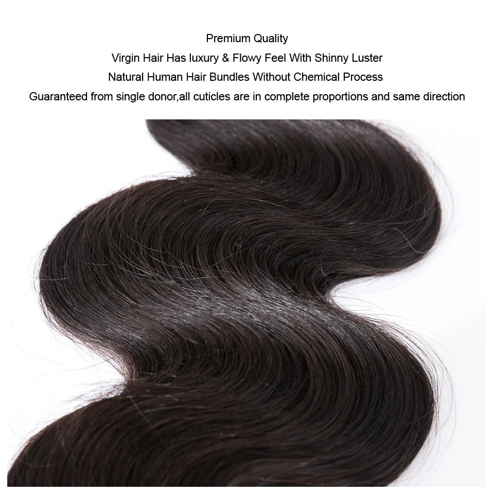 MOCHA Hair10A  Brazilian Virgin Hair Body Wave 3 Bundles16'-26'100% Unprocessed Human Hair Extension Natural Color Free Shipping