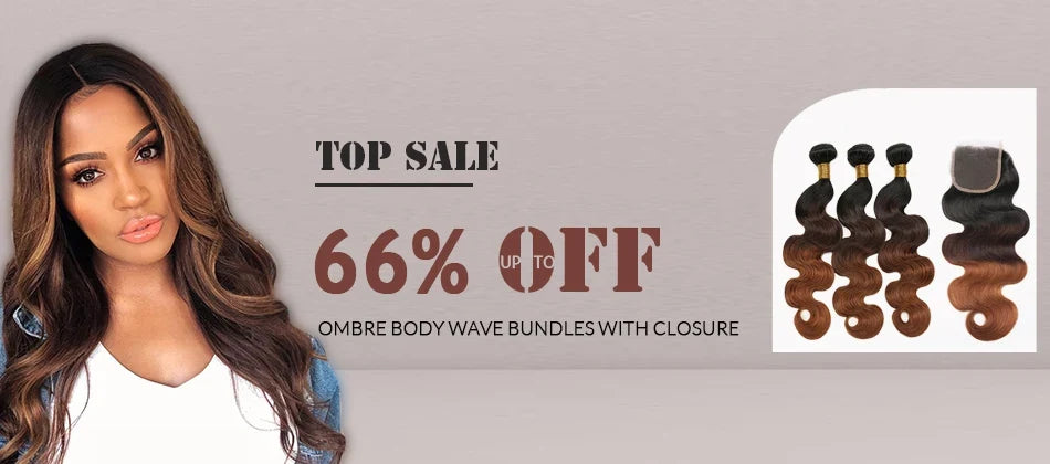 Spark Brazilian Loose Deep Wave Bundles With Closure Ombre Hair Human Hair With Lace Closure Remy Hair Extension Medium  Ratio