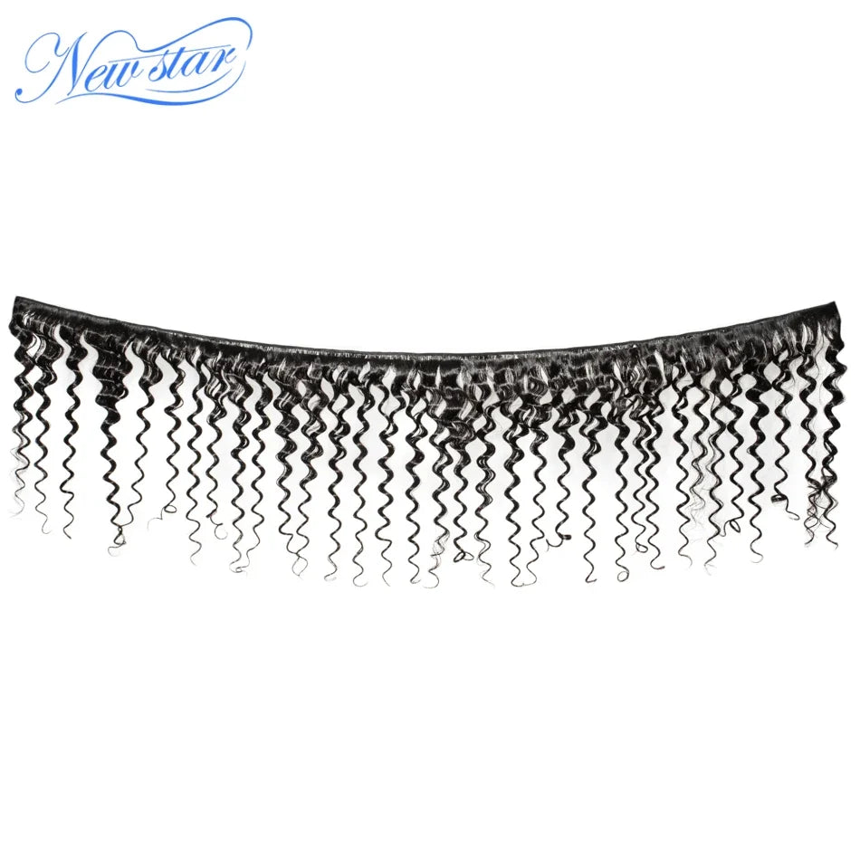 Brazilian Deep Wave Raw Hair Weaving 4 Bundles 11A 100%Unprocessed Human Hair Weave Extension New Star Long Inch Hair Products