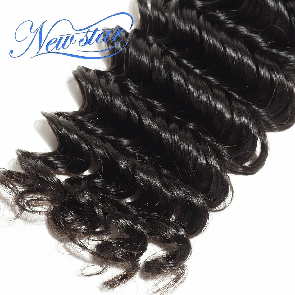 Brazilian Deep Wave Raw Hair Weaving 4 Bundles 11A 100%Unprocessed Human Hair Weave Extension New Star Long Inch Hair Products