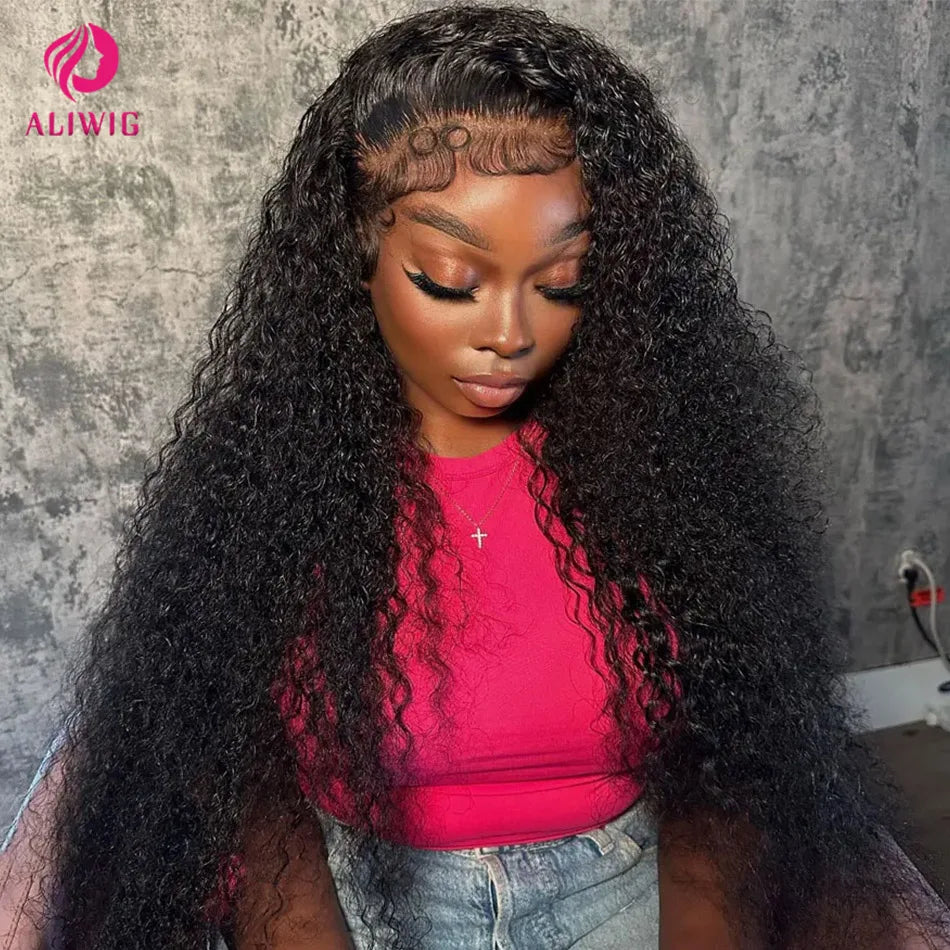 Deep Wave 13x4 13x6 HD Lace Frontal Wig 13x6 Brazilian Kinky Curly Human Hair Wigs Woman Lace Front Human Hair Wig Pre Plucked