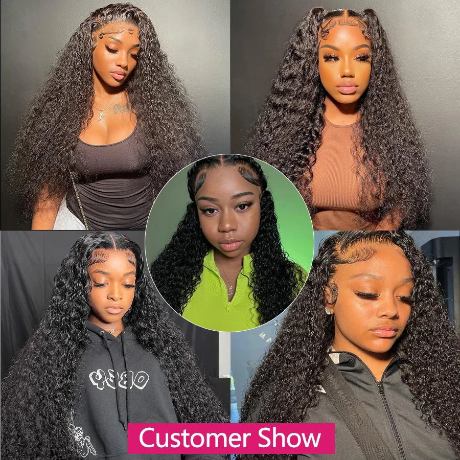 Deep Wave 13x4 13x6 HD Lace Frontal Wig 13x6 Brazilian Kinky Curly Human Hair Wigs Woman Lace Front Human Hair Wig Pre Plucked