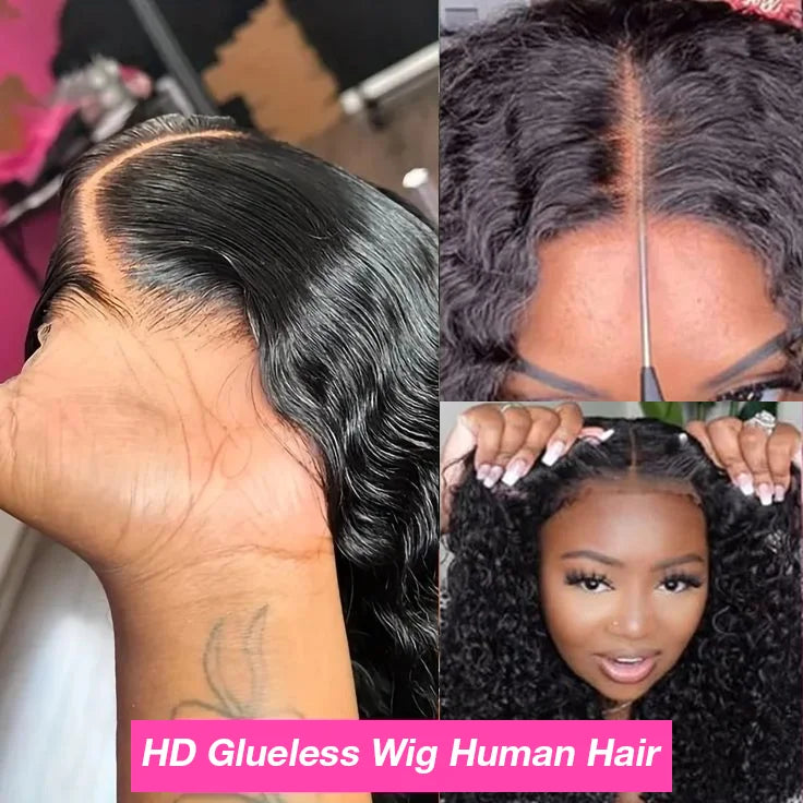 13x6 Hd Deep Wave Glueless Wig Human Hair For Women Wear And Go 7x5 Frontal Curly Lace Front Wigs On Clearance Sale 250 Density