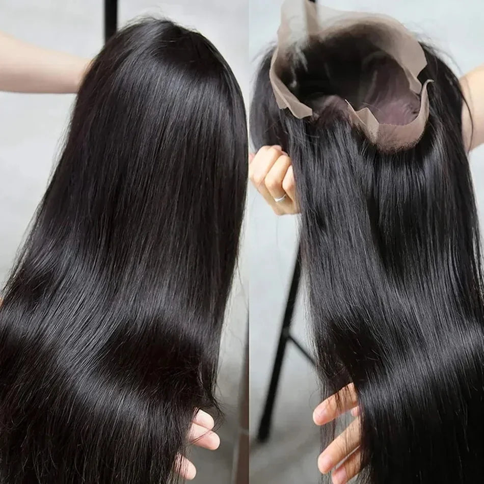 HD Lace Front Wigs 30 38 Inch Straight 13x4 13x6 Transparent Lace Frontal Human Hair Wigs Pre Plucked HD Lace Wigs For Women