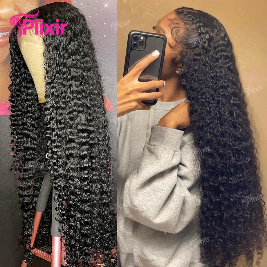 Curly Human Hair Wig Deep Wave Frontal Burmese 613 Blonde Body Wave Human Hair Wigs For Women 13x6 Hd Lace Front Human Hair Wig
