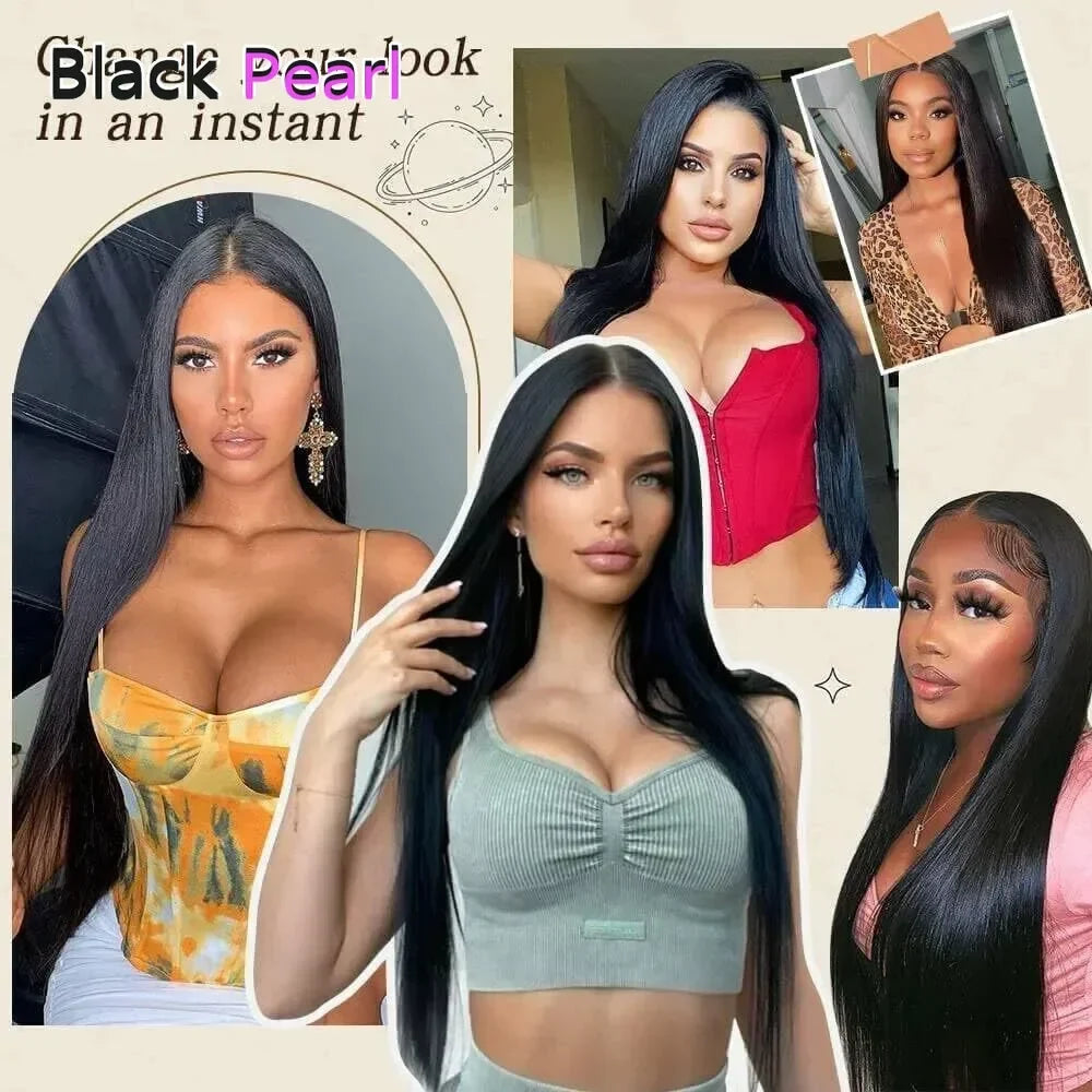Raw Hair Vietnamese 180 Density 100% Human Hair T Part Lace Frontal Wigs Straight Natural Black Lace Front Human Hair Wigs