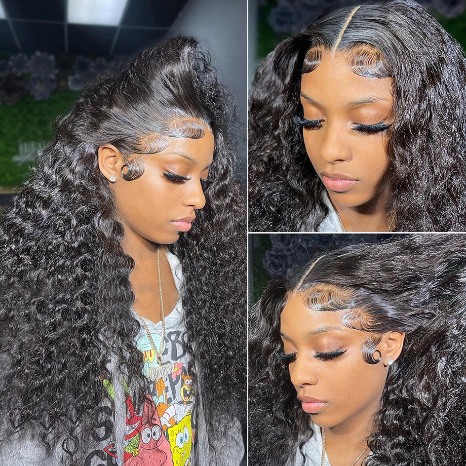 Curly Human Hair Wig Deep Wave Frontal Burmese 613 Blonde Body Wave Human Hair Wigs For Women 13x6 Hd Lace Front Human Hair Wig