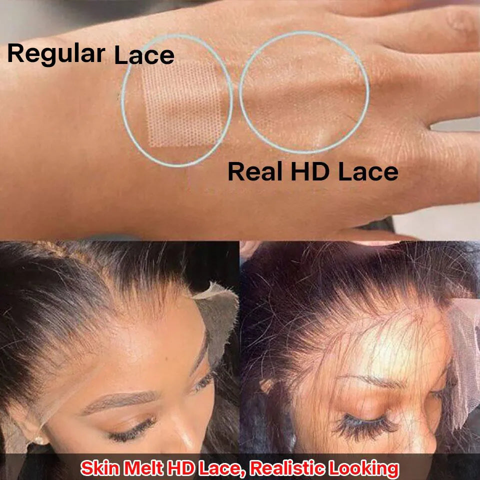 Deep Wave Frontal Wig 13x6 HD Lace Frontal Wig 13X4 28 30 32 34 36 Inch Human Hair Lace Frontal Wig Deep Curly Lace Front Wig