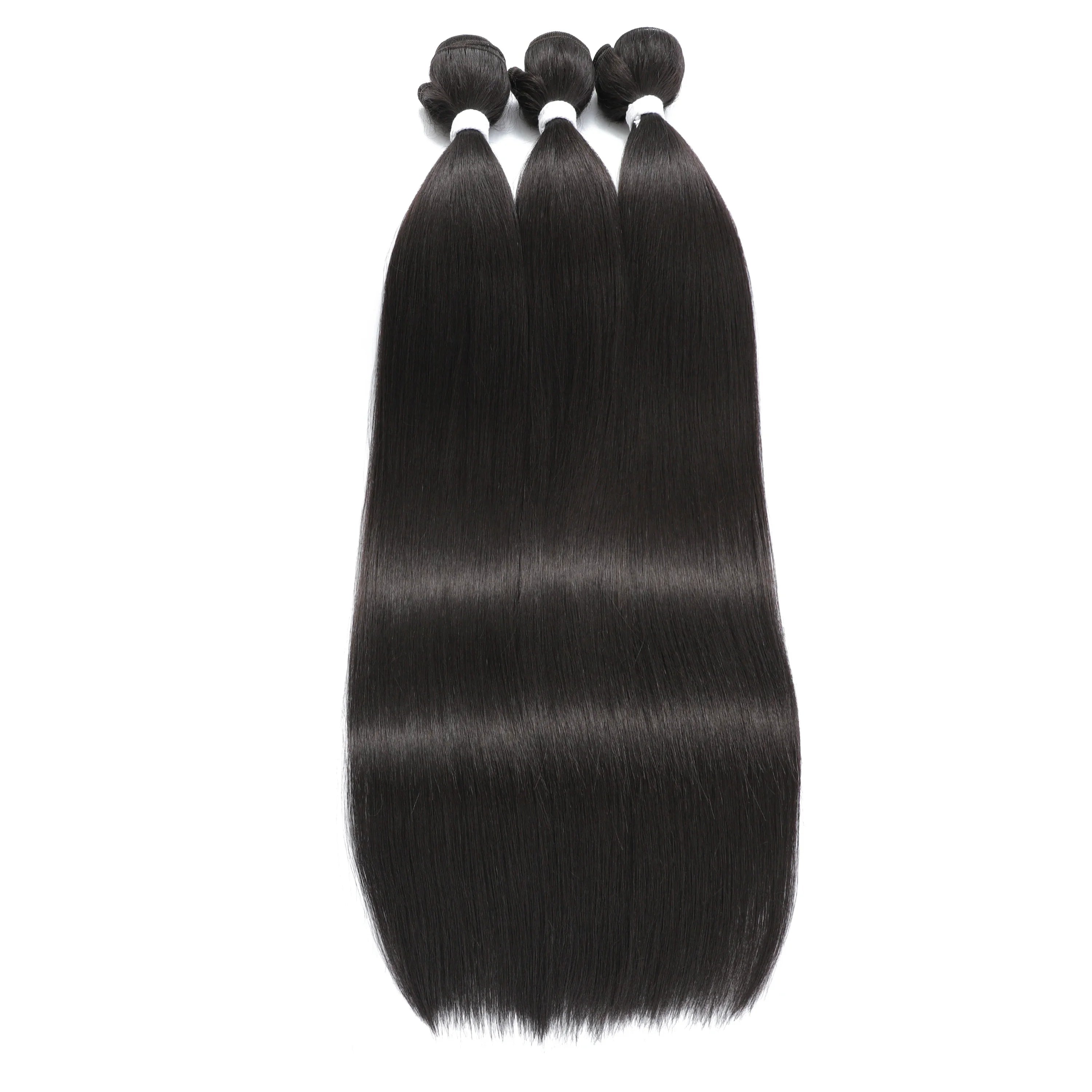 613 Honey Blonde Straight Hair Bundles Ombre Hair Extension 30 32 34 36Inch Super Long Hair Grey Synthetic Straight Hair Weaving
