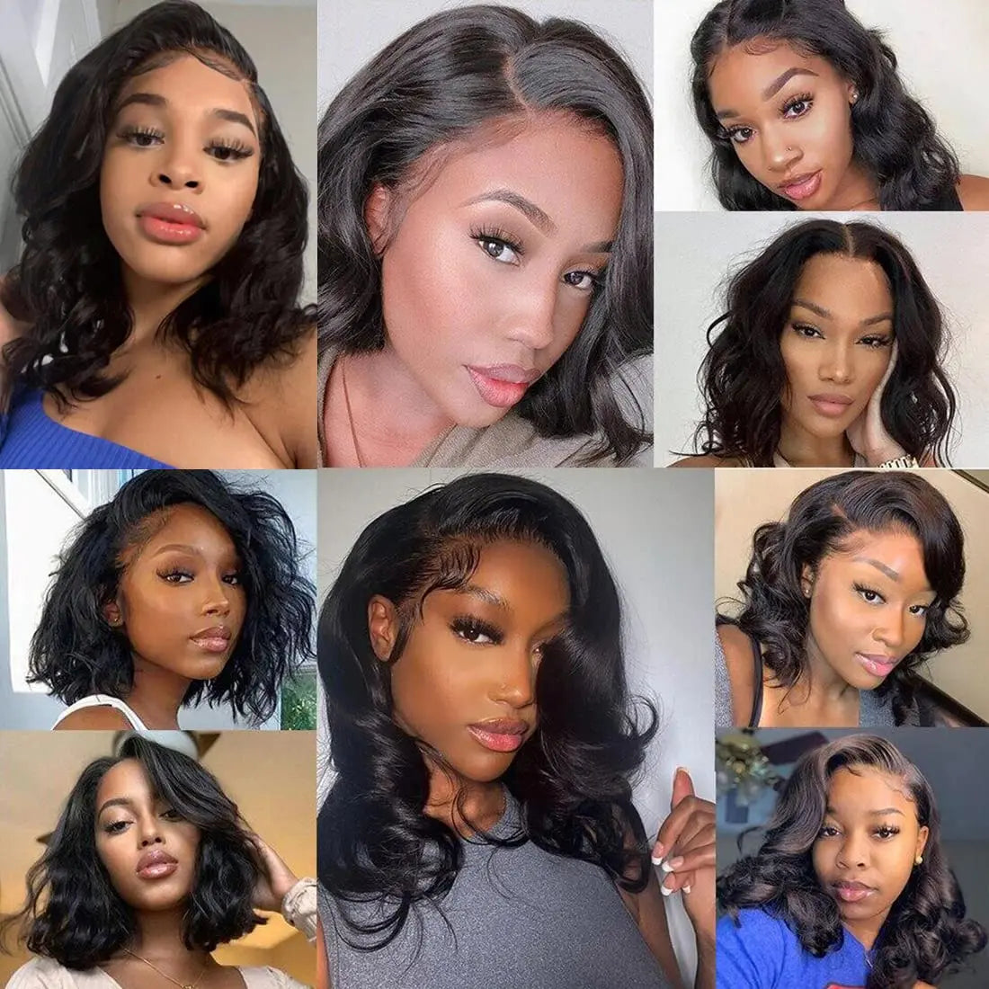 Ginger Orange Body Wave Bob Wig Lace Front Human Hair Wigs For Black Women Human Hair Orange Ginger Color Body Short Bob Wig