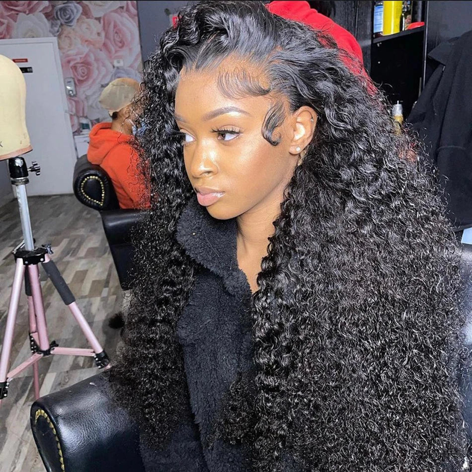 Transparent Remy Deep Wave Lace Front Wig 13x4 13x6 Water Wave Lace Frontal Wig 4X4 Closure Human Hair Wigs For Women Glueless