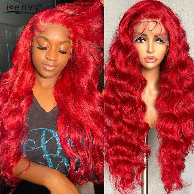 Orange Brown Lace Front Wigs Colored Ginger Blonde 13X6 Lace Frontal Human Hair Wigs Remy Burgundy Red Body Wave Lace Front Wig
