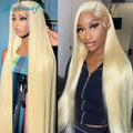 Rosabeauty 40 Inch 13x4 Straight 613 Hd Honey Blonde Lace Front Human Hair Wigs Brazilian 13x6 Color Lace Frontal Wigs For Women