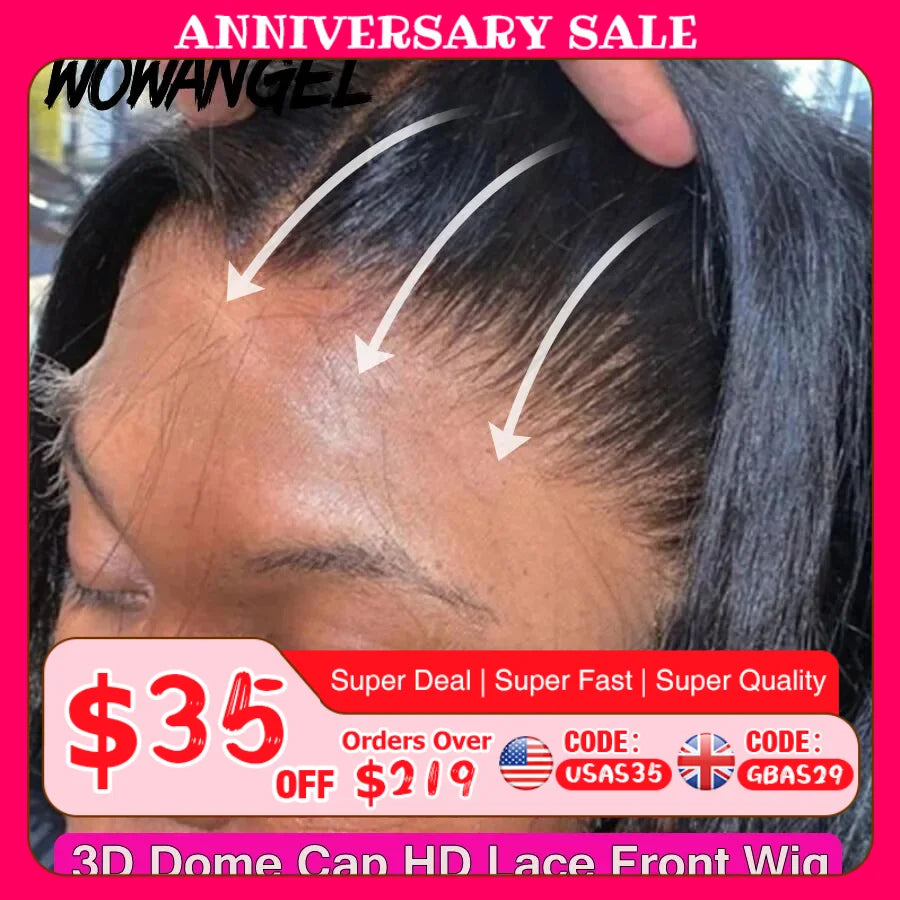 250% 13x6 HD Lace Frontal Wig Straight HD Transparent Lace Front Human Hair Wigs Remy Hair Melt Skins Pre Plucked For Women