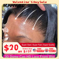 Wow Angel 250% 13x6 HD Lace Frontal Wig Straight Ultra-Fitted HD Transparent Lace Front Human Hair Wigs Melt Skins For Women