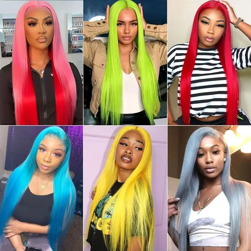 13x6 Hd Lace Frontal Wigs 613 Blonde Straight 100% Human Hair Wig 30 32 Inch Brazilian 200 Density Human Hair Colored Lace Front Pre Plucked Wig