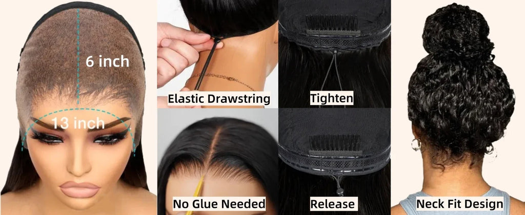 13x6 Hd Deep Wave Glueless Wig Human Hair For Women Wear And Go 7x5 Frontal Curly Lace Front Wigs On Clearance Sale 250 Density