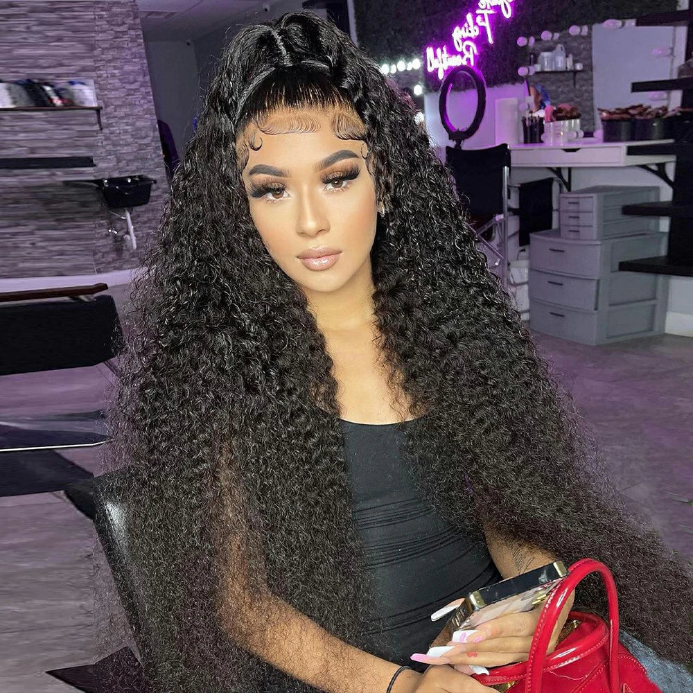 Transparent Remy Deep Wave Lace Front Wig 13x4 13x6 Water Wave Lace Frontal Wig 4X4 Closure Human Hair Wigs For Women Glueless