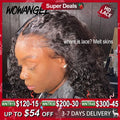 34inch 13x6 HD Lace Front Wigs Water Wave Wig HD Lace Front Human Hair Wigs Curly Wigs Melt Skins Pre Plucked Glueless For Woman