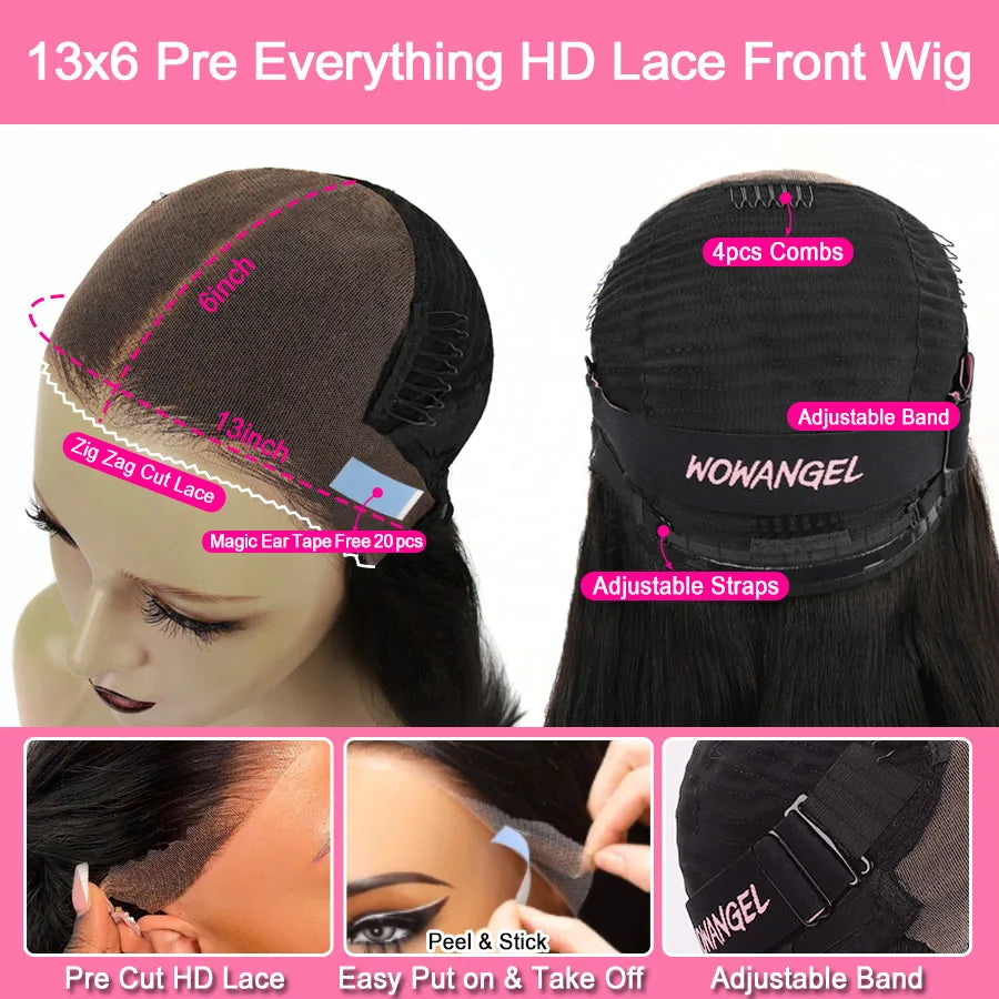 250% 99J Burgundy Colored Wigs 13x6 HD lace Frontal Human Hair Wig Body Wave Red Wigs Pre Cut HD Lace Glueless Wig Melt Skins
