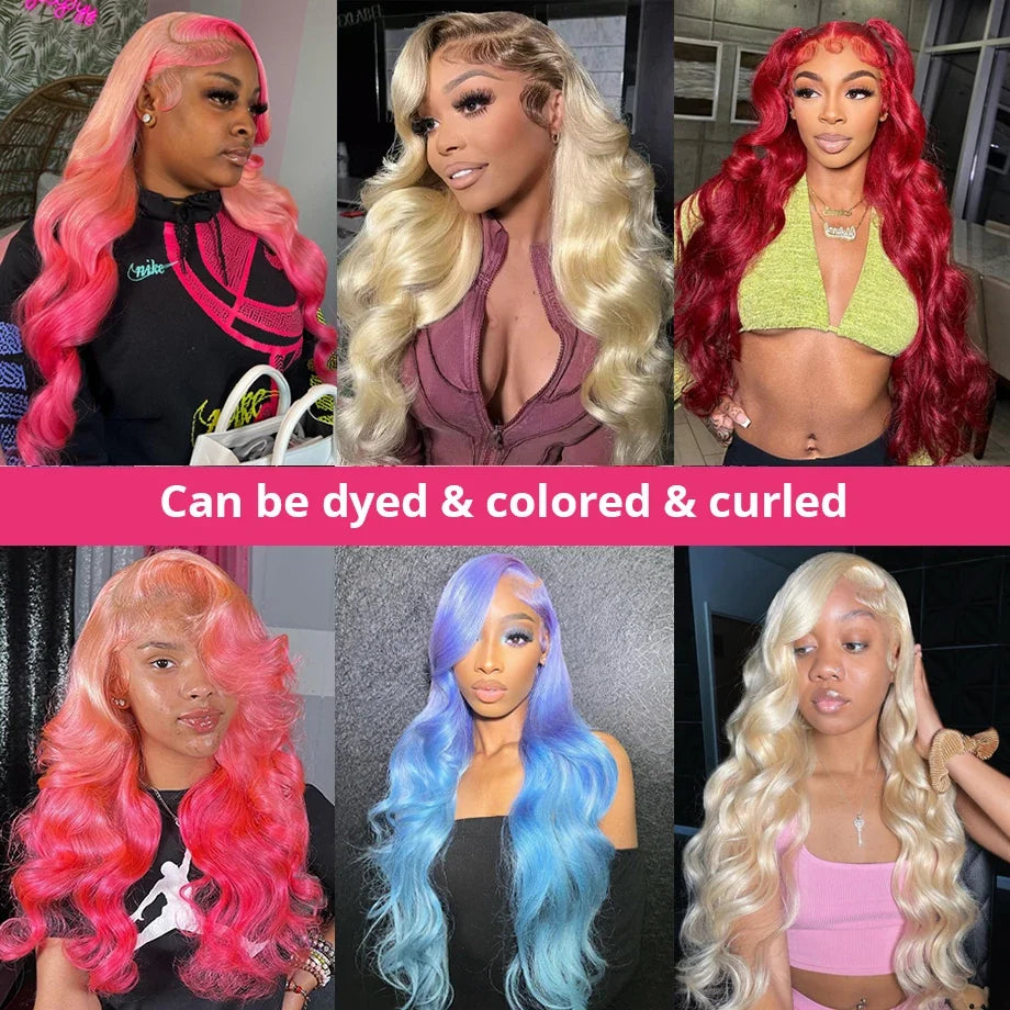 Curly Human Hair Wig Deep Wave Frontal Burmese 613 Blonde Body Wave Human Hair Wigs For Women 13x6 Hd Lace Front Human Hair Wig