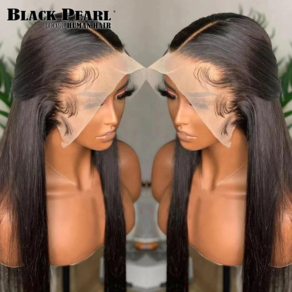 Raw Hair Vietnamese 180 Density 100% Human Hair T Part Lace Frontal Wigs Straight Natural Black Lace Front Human Hair Wigs