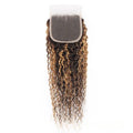20Inch Highlight 4x4 Lace Closure Human Hair P427 Straight Body Wave Deep Kinky Curly Transparent Closure Brazilian Virgin Hair