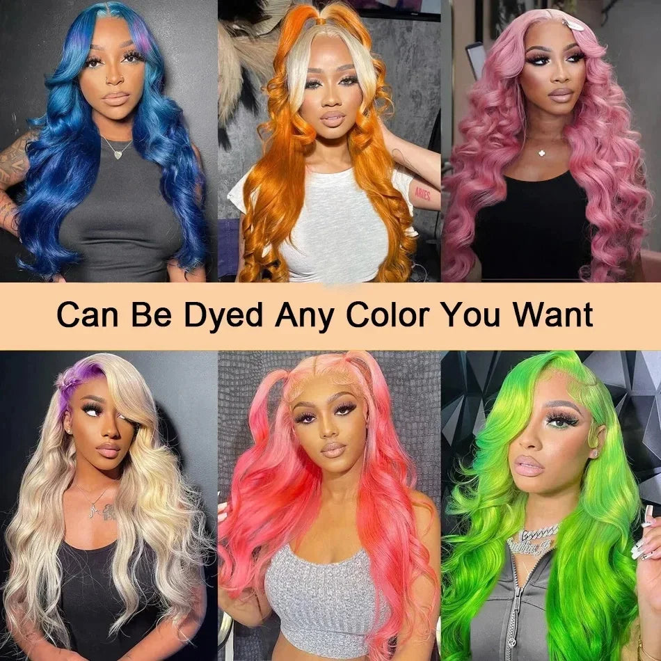 13x6 Hd 613 Blonde Body Wave 100% Human Hair Wigs Brazilian 30 40 Inch Transparent Lace Frontal Wig Wet And Wavy Lace Front Human Hair Wig