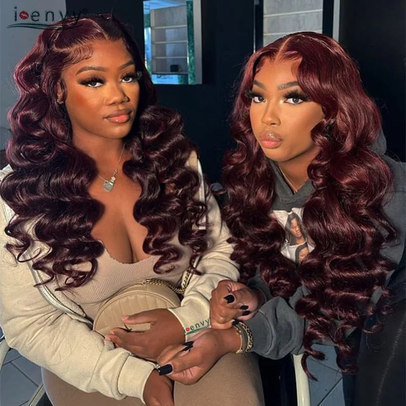 Orange Brown Lace Front Wigs Colored Ginger Blonde 13X6 Lace Frontal Human Hair Wigs Remy Burgundy Red Body Wave Lace Front Wig