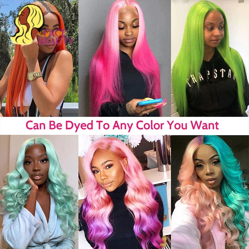 Blonde Preplucked Wigs 613 5x5 Transparent Lace Closure Wig Bone Straight Brazilian Remy Human Hair Lace Wigs For Black Women