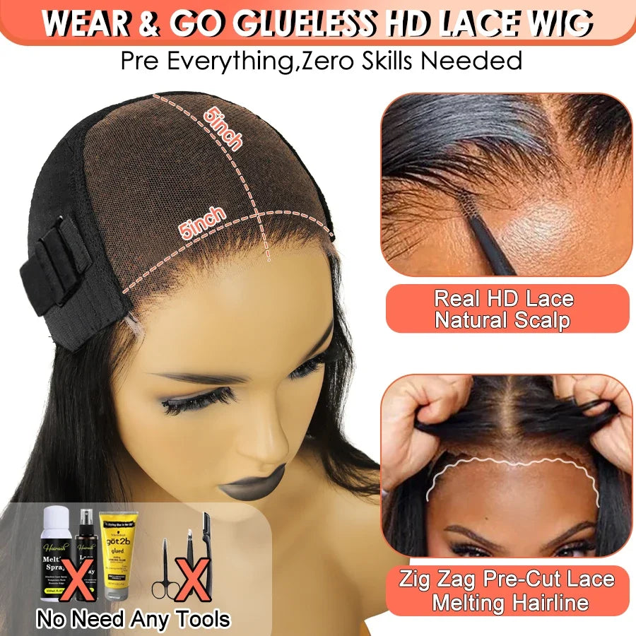 BEEOS Pre Cut 99j Red Glueless Wig Human Hair Ready To Wear Pre plucked Body Wave 36in 5x5 Lace Closure Pre Everything Burgundy