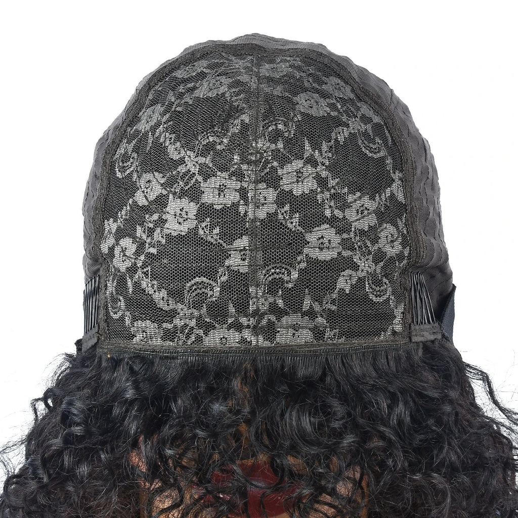Leopard print Bone Straight Wig With Bangs Dark and Blond Human Hair Wigs For Women Full Machine Made Fringe Glueless Wig