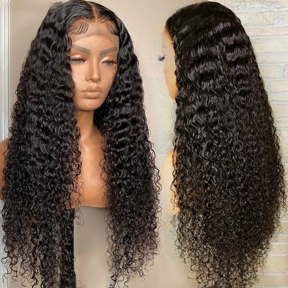 Deep Wave 13x4 13x6 HD Lace Frontal Wig 13x6 Brazilian Kinky Curly Human Hair Wigs Woman Lace Front Human Hair Wig Pre Plucked