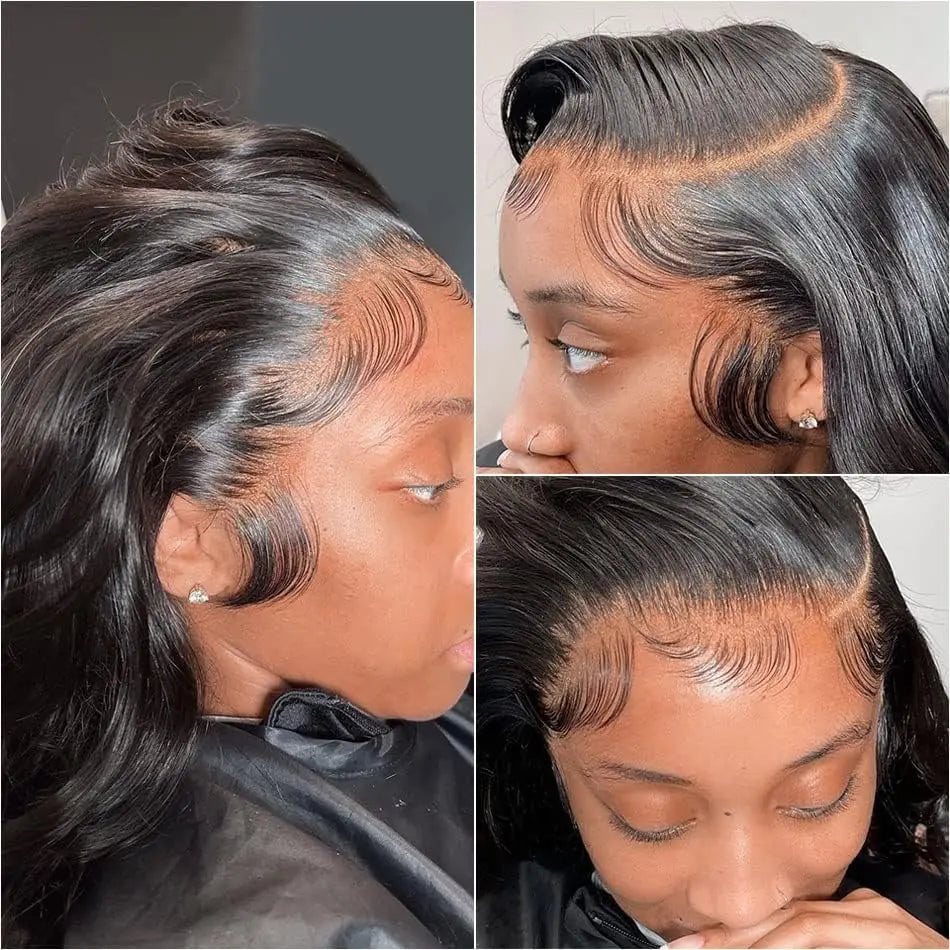 Ginger Orange Body Wave Bob Wig Lace Front Human Hair Wigs For Black Women Human Hair Orange Ginger Color Body Short Bob Wig