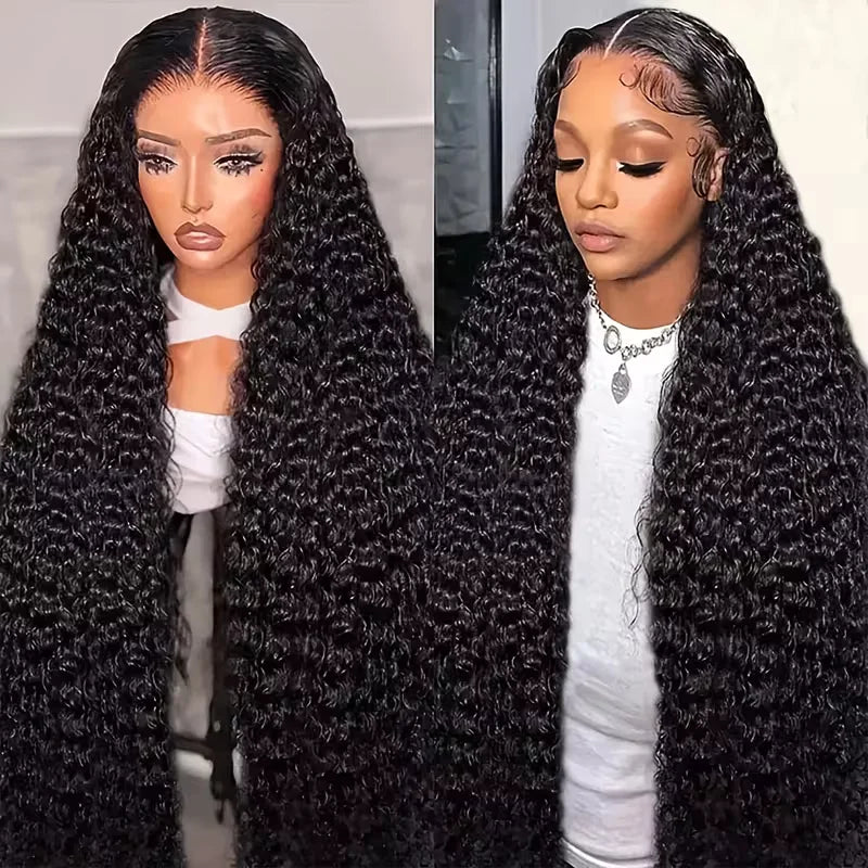 13x6 Hd Deep Wave Glueless Wig Human Hair For Women Wear And Go 7x5 Frontal Curly Lace Front Wigs On Clearance Sale 250 Density