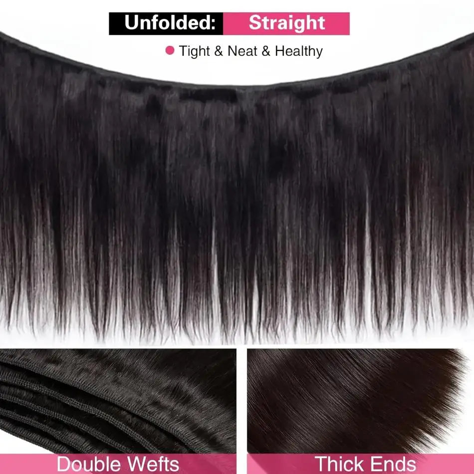 Bone Straight 1/3/4 Pcs Bundles Human Hair Bundles Virgin Hair With Unprocessed Natural Black Hair Extensions 26 28 30 Inch