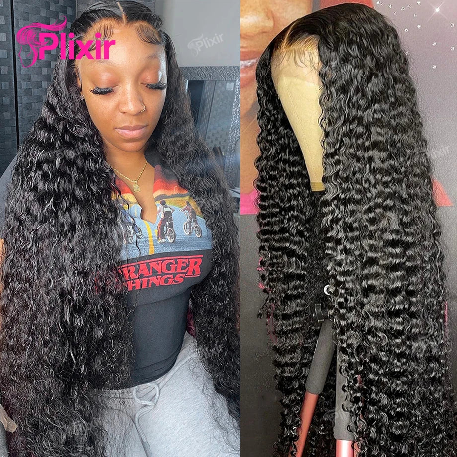 Curly Human Hair Wig Deep Wave Frontal Burmese 613 Blonde Body Wave Human Hair Wigs For Women 13x6 Hd Lace Front Human Hair Wig