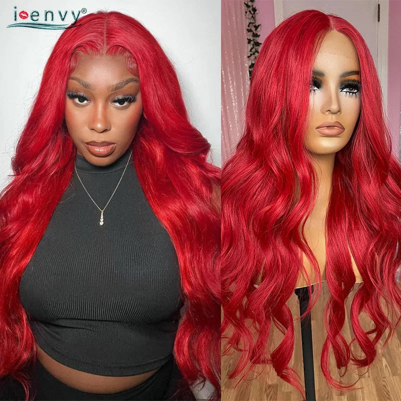 Orange Brown Lace Front Wigs Colored Ginger Blonde 13X6 Lace Frontal Human Hair Wigs Remy Burgundy Red Body Wave Lace Front Wig