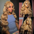 #27 Honey Blonde Wig Human Hair 13x6 Human Hair Lace Frontal Wig 30 Inch Raw Hair Vietnamese Body Wave Lace Front Human Hair Wig
