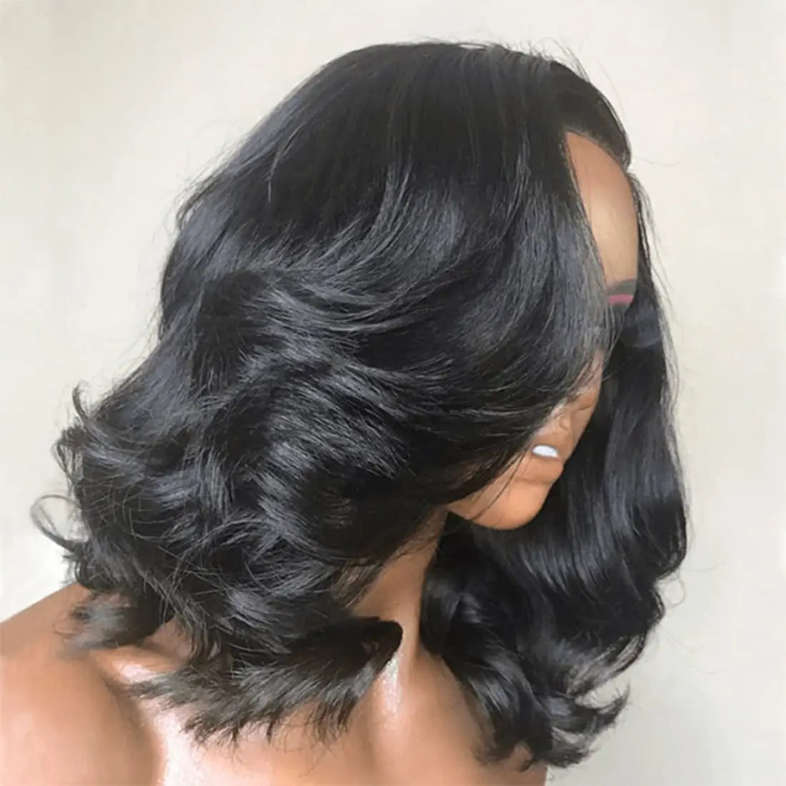 Ginger Orange Body Wave Bob Wig Lace Front Human Hair Wigs For Black Women Human Hair Orange Ginger Color Body Short Bob Wig