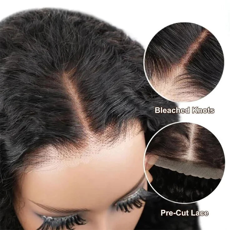13x6 Hd Deep Wave Glueless Wig Human Hair For Women Wear And Go 7x5 Frontal Curly Lace Front Wigs On Clearance Sale 250 Density