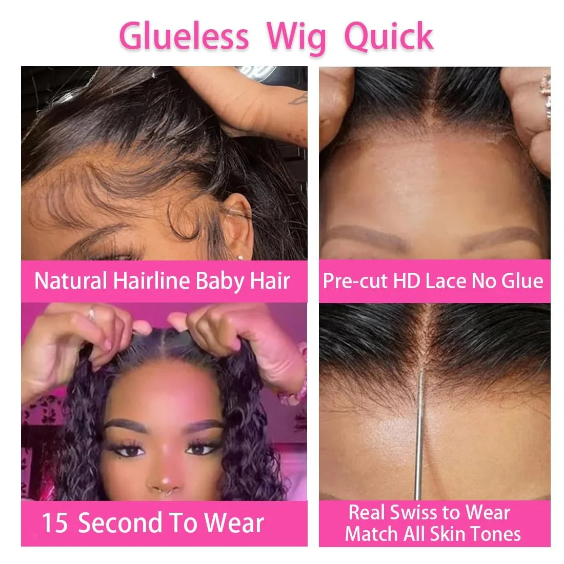 13x6 Hd Deep Wave Glueless Wig Human Hair For Women Wear And Go 7x5 Frontal Curly Lace Front Wigs On Clearance Sale 250 Density