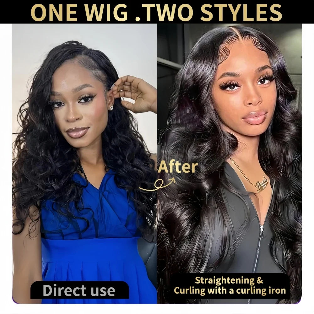 #4 Brown Highlight Human Crochet Hair With String Body Wave Invisible Pre Separated Knotless Crochet Hair Extensions For Braid