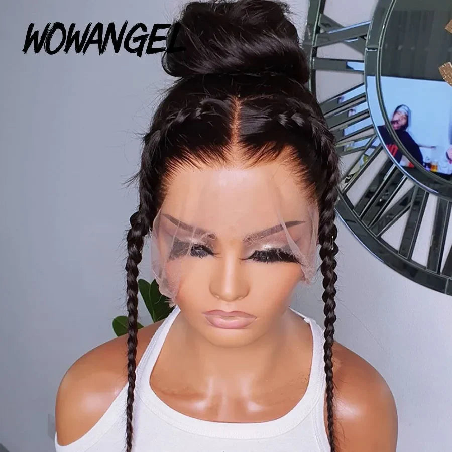 13x6 HD Full Lace Frontal Wigs 250% Invisible HD Lace Front Human Hair Wigs  Straight Melt Skins Pre Plucked Brazilian Hair Wig